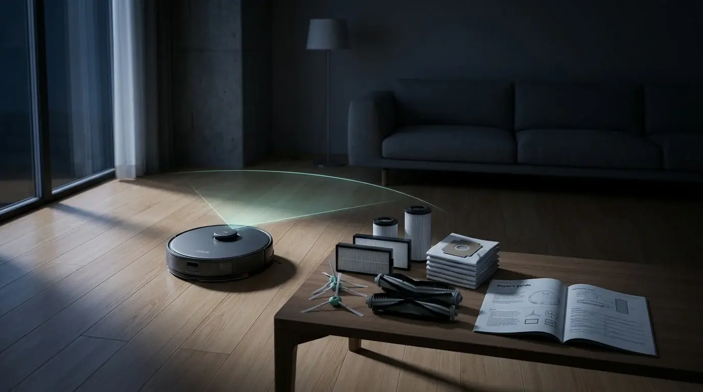Robotstøvsuger tilbehør 2026 - filtre, børster og poser til JONR og CleanFriend | Robotstøvsugergulvvask.dk